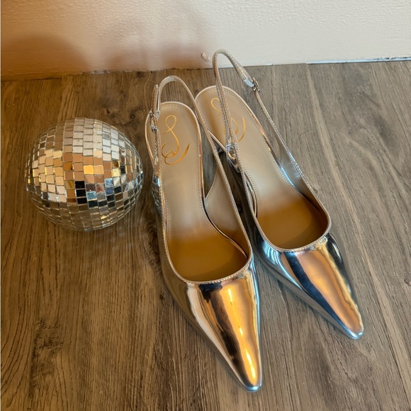Sam Edelman Shoes - NIB Sam Edelman Bianka Slingback in Silver Sz 9.5